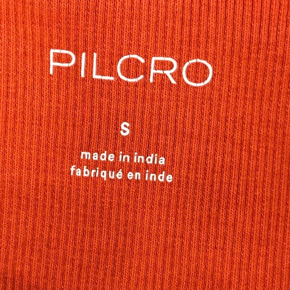 Anthropologie Pilcro Bella Henley Orange top - Picture 6 of 14